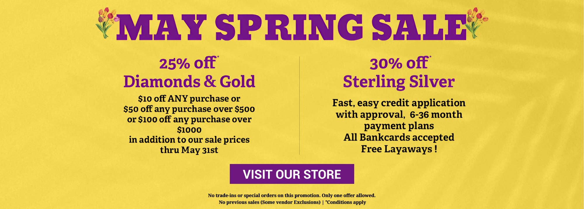 May Spring Sale at Lowery Jewelers
